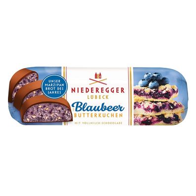 Niederegger Marzipanbrot des Jahres "Blaubeer-Butterkuchen"