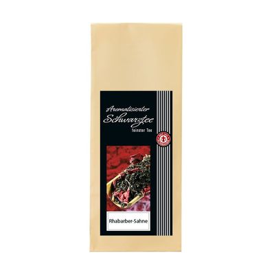 Schrader Rhabarber-Sahne, aromatisierter Schwarztee