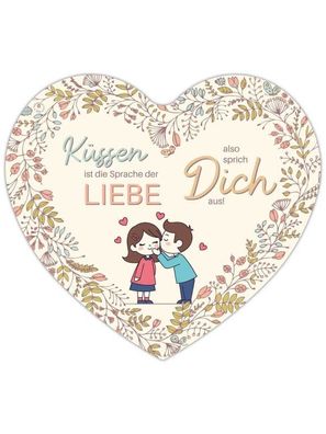 Herz Blechschild Sprache der Liebe HB031