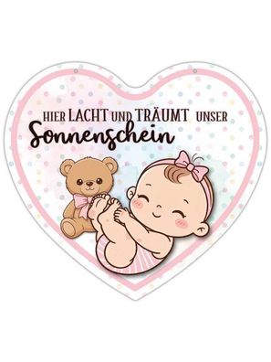 Herz Blechschild Sonnenschein - Girl HB038