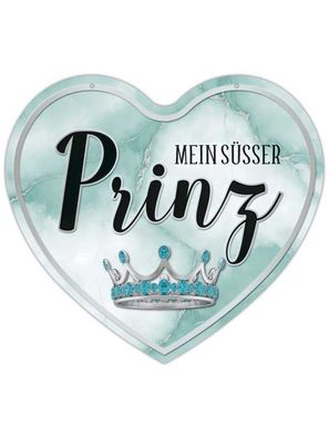 Herz Blechschild Mein Prinz HB041