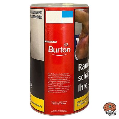 Burton Red / Rot Volumentabak / Zigarettentabak 85g XXL Dose