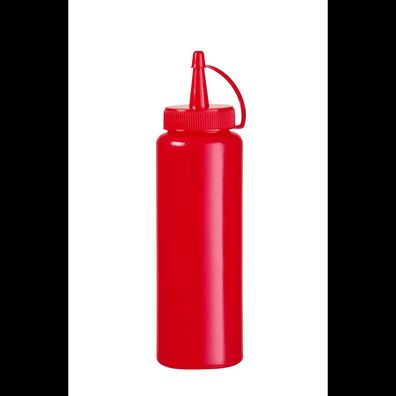 HENDI Spenderflasche für Saucen in Rot für 0,7l Füllmenge