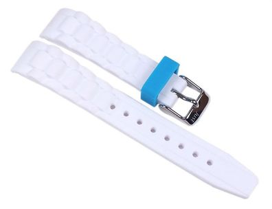 Minott Uhrenarmband Silikon weiß 24mm passend zu Watch