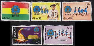 GHANA [1971] MiNr 0434-38 ( * */mnh ) Pfadfinder