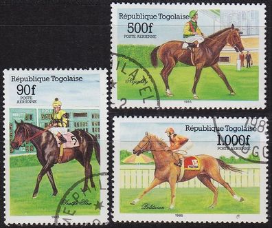 TOGO [1985] MiNr 1841-43 ( * */mnh ) Pferde
