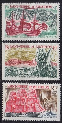 SAINT PIERRE ET Miquelon [1969] MiNr 0447-48 ( * */mnh ) Schiffe