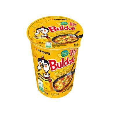 Samyang - Buldak Cheese - Hot chicken flavor Ramen - Bratnudeln Käse - Cup - 70g