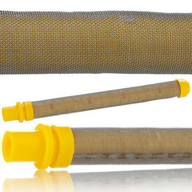 Rosfix Filtereinsatz 100 Mesh Gelb – 100 mm Länge | für Farbspritzgeräte