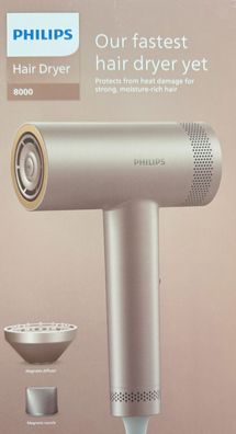 Philips Haartrockner Series 8000 mit Stylingdüse und Diffusor Modell BHD837/10