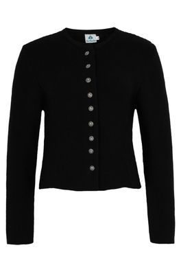 Strickjacke 57102 Damen schwarz Isar-Trachten
