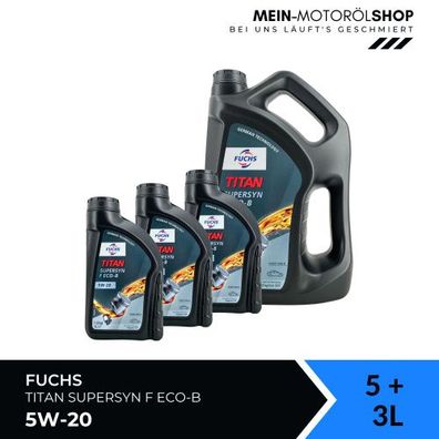 Fuchs Titan Supersyn F ECO-B 5W-20 5 + 3 Liter
