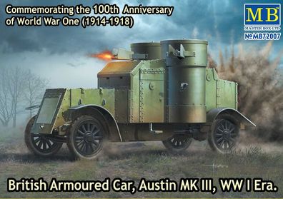 Master Box Ltd. 1:72 72007 Austin Mk. III British armored car1914-18 - NEU