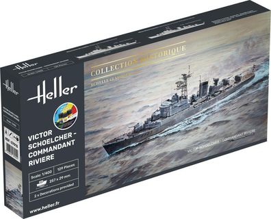 Heller 1:400 57015 Starter KIT Victor Schoelcher - Commandant Riviere - NEU