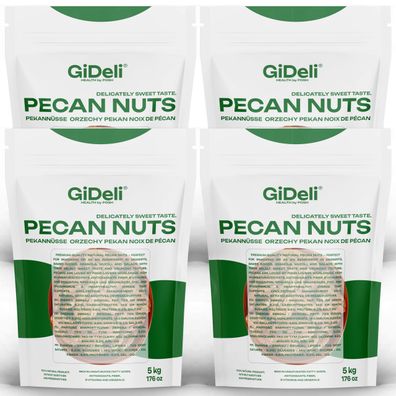 Pekannüsse 20kg Ungesalzen Naturbelassen Ganze Rohkost Backzutat Snack GiDeli