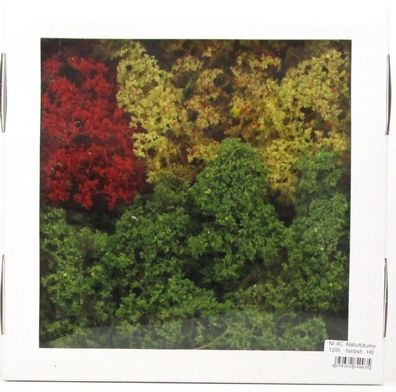 Spur H0/N Jordan Modellbau [4C] Natur-Laubbäume in Herbstfarben 8-12cm 12 Stück