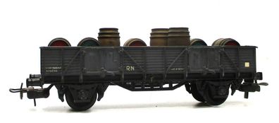 Electrotren H0 1001/6 Hochbordwagen mit Beladung RENFE OVP (1370g)