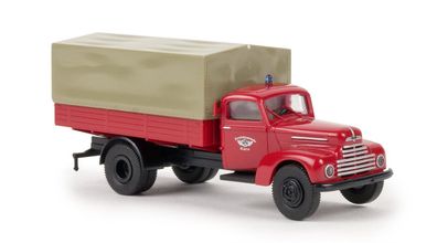 Brekina 1/87 49029 Ford FK 3500 P/P-LKW Berufsfeuerwehr Köln, - NEU