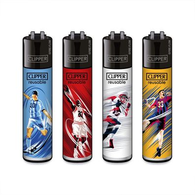 Clipper Reibradfeuerzeuge FFX Goats - 4 Stück