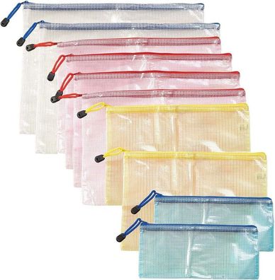 NEU 10er Set Organizer Taschen Reißverschluss für Flug Reise See Camping Urlaub