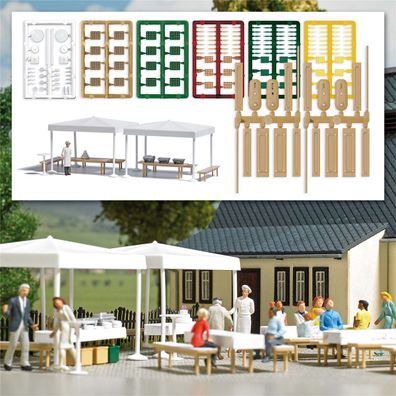 Busch H0 1830 Catering-Set mit Koch -NEU
