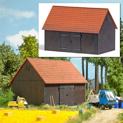 Busch H0 1900 Scheune mit Ziegeldach -NEU