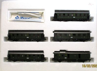 Roco H0 04062S Personenwagen-Set 5xDonnerbüchsen Ep. II DRG OVP (812L)