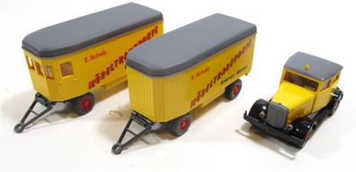 Wiking H0 1/87 29851 Hanomag Koffermöbelzug 3-teilig E. Scholz