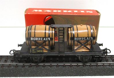 Spur H0 Märklin 4510 Güterwagen Weinfasswagen OVP (2126L)