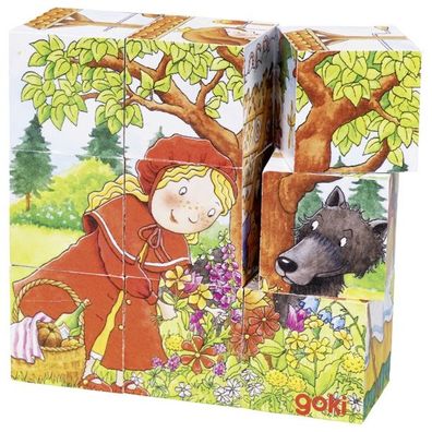 Würfelpuzzle Märchen Puzzle goki Holzpuzzle 57542