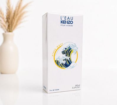 Kenzo L´Eau Pour Homme Hyper Wave 100ml EDT Eau de Toilette Herren Neu OVP