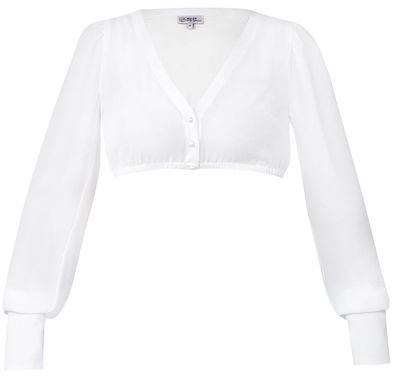 Dirndlbluse Jachenau Langarm ecru