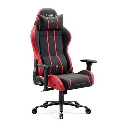 Gaming-Sessel aus Stoff in Schwarz und Rot: Diablo X-One 2.0 Bloody Mary King