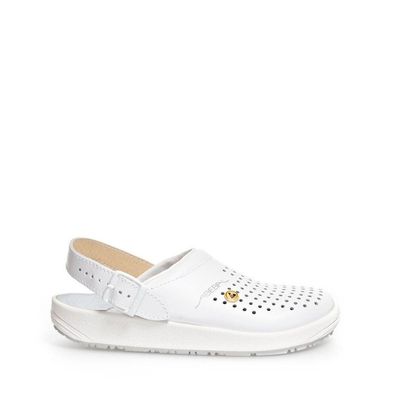 Abeba Berufsschuhe Berufs-Clog – Leder, Esd, Rubber-Sohle, Src Rutschhemmung