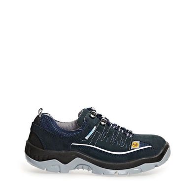 Abeba Sicherheitsschuhe Anatom Sicherheitshalbschuh – Veloursleder/Gewebe, S1,