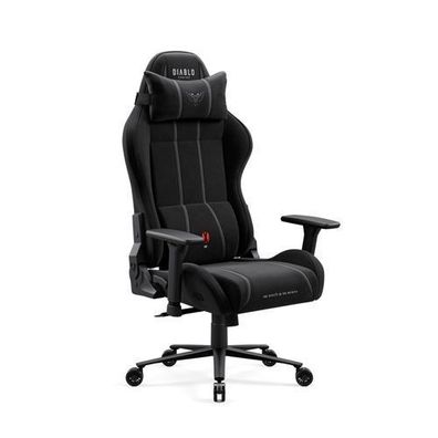 Gaming-Sessel aus Stoff, schwarz: Diablo X-One 2.0 Burned Black Normal