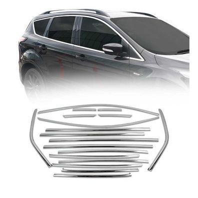 Fensterleisten Zierleisten für Ford Kuga 2013-2019 Edelstahl Chrom 18tlg