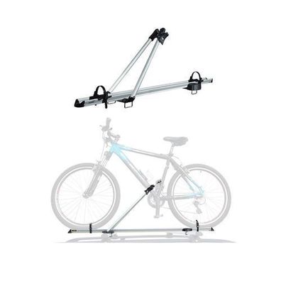Fahrradträger Dachfahrradträger bis 17kg Aluminium Silber Fahrradhalter
