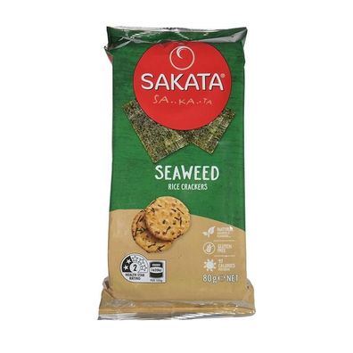 Sakata Rice Crackers Seaweed Seetang 80 g
