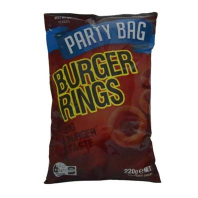 Burger Rings Maissnack Party Bag 220 g