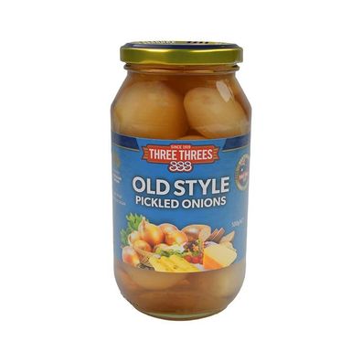 Three Threes Old Style Pickled Onions 500 g