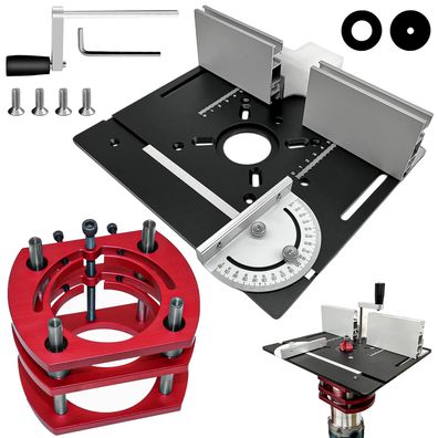 XNZMYN Frästisch Einlegeplatte Set mit Router Lift 51 mm Hub