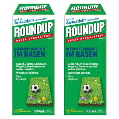 2 x ROUNDUP® Rasen-Unkrautfrei Konzentrat, 500 ml
