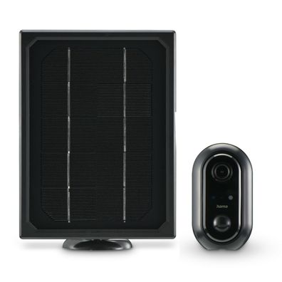 Hama Überwachungskamera, WLAN-Kamera outdoor, Akku, Solar, Aufzeichnung, 1080p (00176