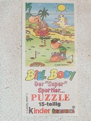 Beipackzettel Puzzle Bill body´s 1993 2