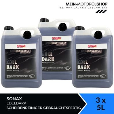 Sonax ScheibenReiniger gebrauchsfertig Edeldark 3x5 Liter