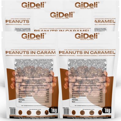 Gebrannte Erdnüsse 5kg Karamell Süß Knusprig Snack Party Gastronomie GiDeli