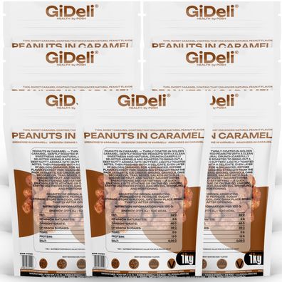 Gebrannte Erdnüsse 7kg Karamell Süß Knusprig Snack Party Gastronomie GiDeli