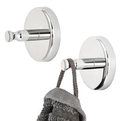 bremermann Bad-Serie Lucente - Handtuchhaken 2er Set, aus Edelstahl verchromt
