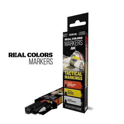 AK Interactive Colors Markers Set 5568339170 Tactical Markings RCM106 Colors Set